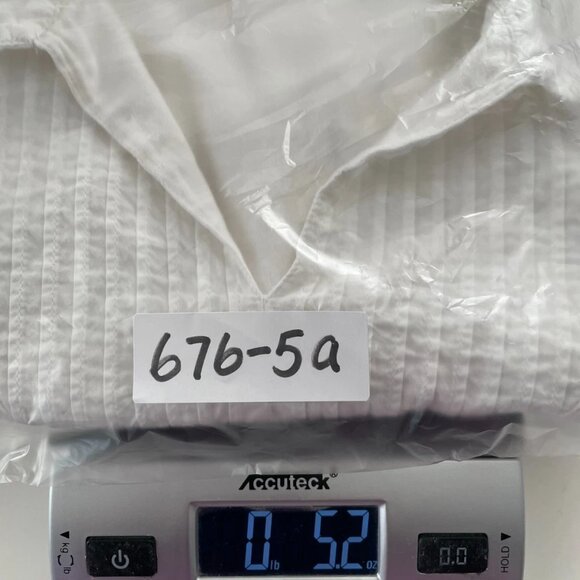 Chico's Womens White Collared Pintuck Pleated Detail Polo Tee Size 2 US Large - Picture 8 of 8